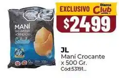 Diarco Jl - maní crocante x 500 gr oferta