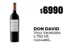 Diarco Don david - vino varietales c	ext{ó}d:44866 oferta