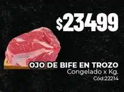 Diarco Ojo de bife en trozo congelado x kg. cód:22214 oferta