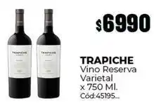 Diarco Trapiche - vino reserva varietal x 750 ml. cód:45195 oferta