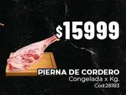 Diarco Pierna de cordero congelada x kg. cód:28183 oferta