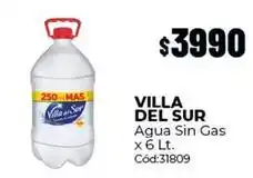 Diarco Villa del sur - agua sin gas c uevo31809 oferta