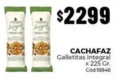 Diarco Cachafaz - galletitas integral x 225 gr. cód:18846 oferta