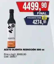 Maxiconsumo Oliovita - aceto oliovita reducción 500 cc oferta