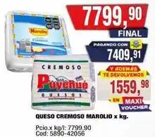 Maxiconsumo Marolio - queso cremoso marolio x kg oferta