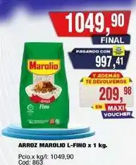 Maxiconsumo Marolio - arroz l-fino oferta