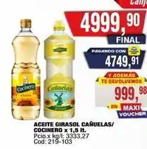 Maxiconsumo Cañuelas - aceite girasol oferta
