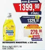 Maxiconsumo Magistral - detergente magistral x 225 ml oferta