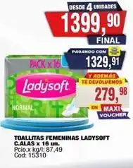 Maxiconsumo Ladysoft - toallitas femeninas oferta