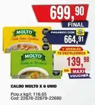 Maxiconsumo Molto - caldo molto x 6 unid oferta