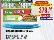 Maxiconsumo Knorr - caldo knorr x 12 un oferta