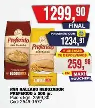 Maxiconsumo Preferido - pan rallado rebozador preferido oferta