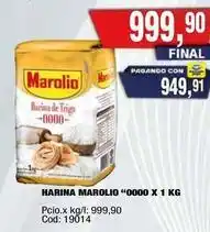 Maxiconsumo Marolio - harina de trigo 0000 x 1 kg oferta