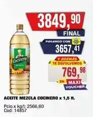 Maxiconsumo Cocinero - aceite mezcla cocinero oferta