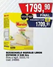 Maxiconsumo Marolio - bizcochuelo limon estuche x 540 grs oferta