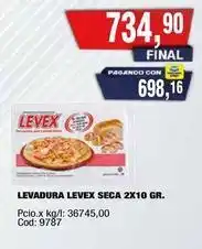 Maxiconsumo Levex - levadura seca 2x10 gr oferta