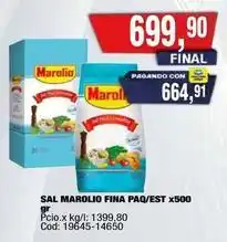 Maxiconsumo Marolio - sal marolio fina paq/est x500 gr oferta