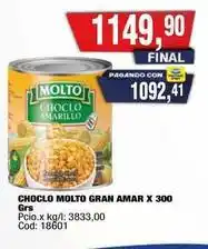 Maxiconsumo Molto - choclo molto gran amar x 300 grs oferta
