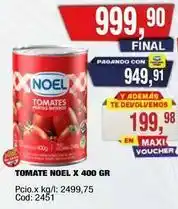 Maxiconsumo Noel - tomates peritas enteras oferta