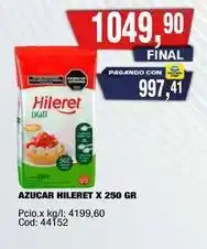 Maxiconsumo Hileret - azucar x 250 gr oferta