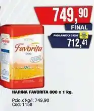Maxiconsumo Favorita - harina favorita 000 x 1 kg oferta