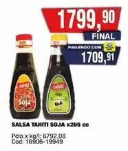 Maxiconsumo Tahiti - salsa tahiti soja x265 cc oferta