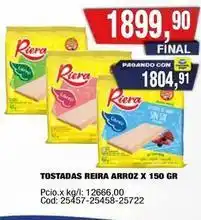 Maxiconsumo Riera - tostadas arroz x 150 gr oferta