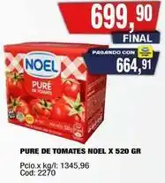 Maxiconsumo Noel - pure de tomates oferta