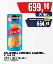 Maxiconsumo Vocacion - galletitas acarmel oferta