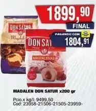 Maxiconsumo Don satur - madalen don satur oferta
