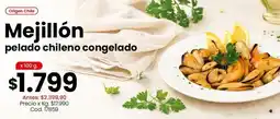 Coto Origen - mejillón pelado chileno congelado oferta