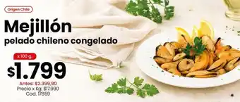 Coto Origen - mejillón pelado chileno congelado oferta