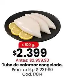Coto Tubo de calamar congelado oferta