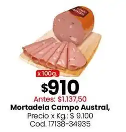 Coto Campo austral - mortadela oferta