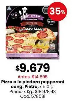 Coto Pietro - pizza a la piedra pepperoni cong oferta