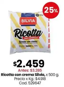 Coto Silvia - ricotta con crema oferta