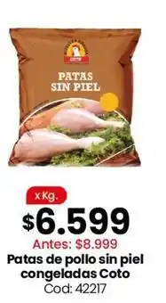 Coto Coto - patas de pollo sin piel congeladas oferta