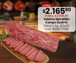 Coto Salame tipo milán oferta