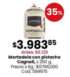 Coto Cagnoli - mortadela con pistacho oferta