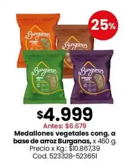 Coto Medallones vegetales cong. a base de arroz oferta