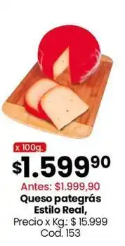 Coto Real - queso pategrás estilo oferta