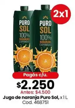 Coto Sol - jugo de naranja oferta