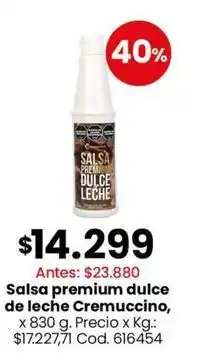 Premium - salsa premium dulce de leche cremuccino
