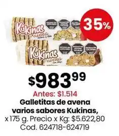 Coto Galletitas de avena oferta