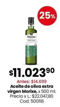 Coto Morixe - aceite de oliva extra virgen oferta