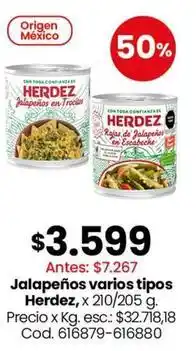 Coto Origen - jalapeños varios tipos oferta
