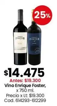Coto Enrique - vino foster, x 750 ml. cod. 614293-612299 oferta