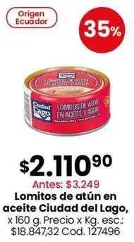 Coto Ciudad del lago - lomitos de atún oferta