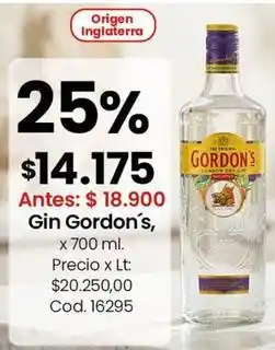 Coto Gordon's - gin , cod. 16295 oferta