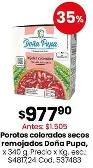Coto Doña pupa - porotos colorados secos remojados oferta